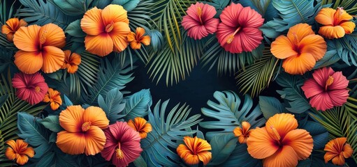 Fototapeta premium Flowers in the garden Background