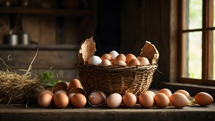 A Barn  with Farm-Fresh Eggs