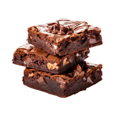Brownies Isolated on transparent background