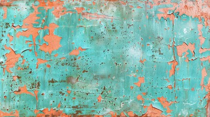 a close up of a rusted metal surface with paint peeling off of the paint and peeling off of the paint.