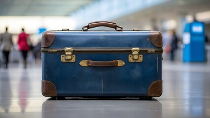 A Suitcase Amid the Rush of the Station