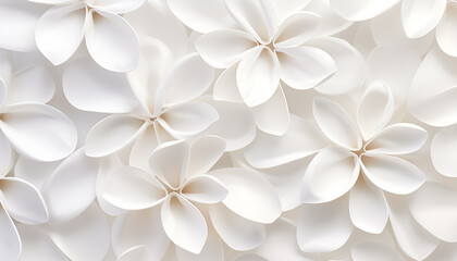 Obraz na płótnie Canvas White background flowers texture.