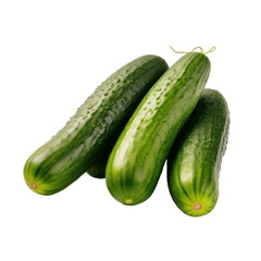 Cucumbers Isolated on transparent background
