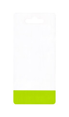 label tag mockup isolated on white background