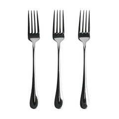 Fork isolated on transparent background