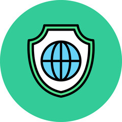 web-hosting-45 Line Filled Circle Icon