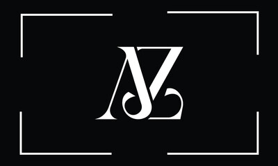AZ, ZA, A, Z, Abstract Letters Logo monogram