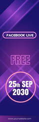 modern gradient colorful roll up banner design template