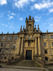 Fototapeta na wymiar Grand Baroque Facade of Prestigious European University