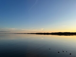 sunset over the sea