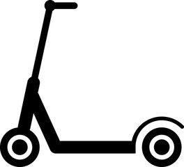 Electric scooter icon, electrical bike flat style eco friendly transport, vector illustration