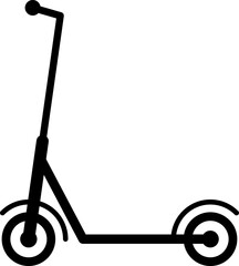 Electric scooter icon, electrical bike flat style eco friendly transport, vector illustration