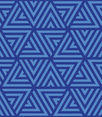 Seamless dark blue pattern for background and packaging