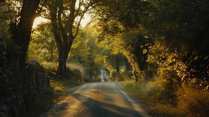 Lose yourself in the romantic ambiance of Dordogne, as sunlight filters through the canopy of trees, casting dappled shadows on winding country lanes