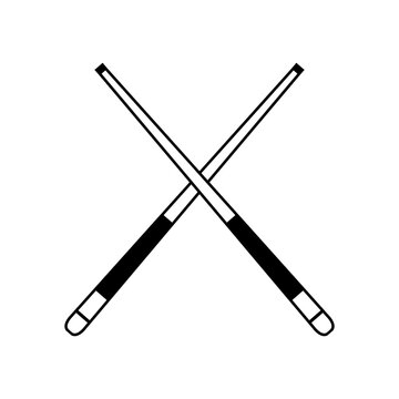 Cross billiard cues