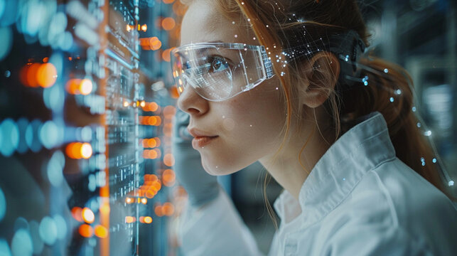 Marvel at the precision and efficiency of modern industrial processes as the manager of the technical industrial engineer commands the intricate web of robotics, their movements sy