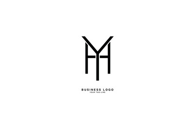 HY, YH, H, Y, Abstract Letters Logo Monogram