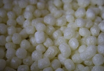 polystirene balls , textured  background