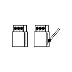 Simple lighter line icon.  lighter   icon vector illustration for web site or mobile app.