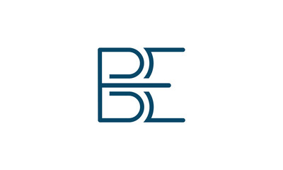 BE, EB, B, E, Abstract Letters Logo Monogram