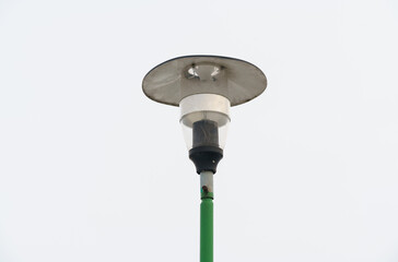 Green Pole With Light on Top