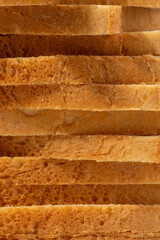 Macro texture of white toasted bread