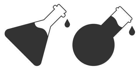laboratory test syringe and rat icon.Science object vector ilustration.