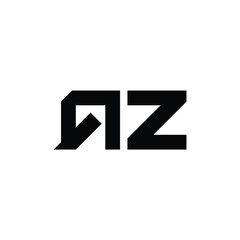 Az logo design vector image. Initial letter az logo design creative modern symbol icon monogram