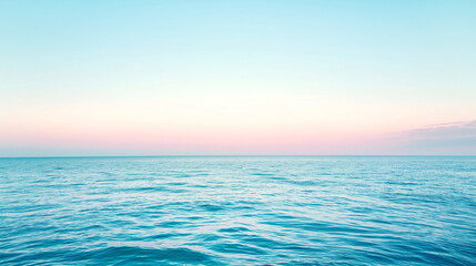 Naklejka na ściany i meble Blue sea in sunset