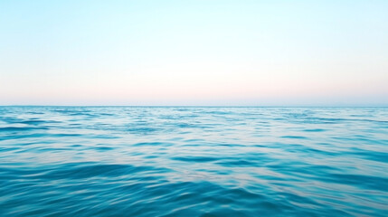 Blue sea in sunset - 750909356