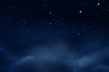 Fototapeta na wymiar a minimalist night sky with stars twinkling against a deep indigo backdrop