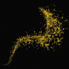 Luxury Gold Particles PNG, Scrub, Light Effect