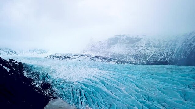 Solheimajokull is an outlet glacier of the mighty icecap of Myrdalsjokull on the South Coast of Iceland. It is the fourth-largest ice cap in Iceland.