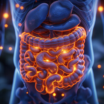 Human Digestive System Anatomy, Generative AI