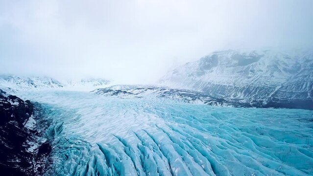 Solheimajokull is an outlet glacier of the mighty icecap of Myrdalsjokull on the South Coast of Iceland. It is the fourth-largest ice cap in Iceland.