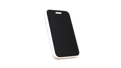 cartoon style smartphone 3d render isolated illustration