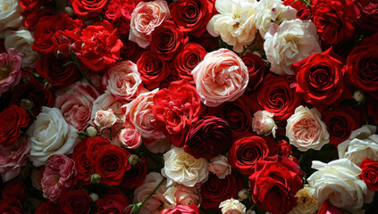 Obraz na płótnie Canvas Bouquet of roses Backgrounds