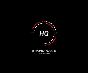 Fototapeta na wymiar HQ letter logo Design. Unique attractive creative modern initial HQ initial based letter icon logo