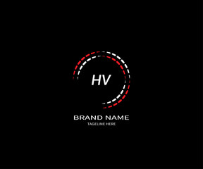 Fototapeta na wymiar HV letter logo Design. Unique attractive creative modern initial HV initial based letter icon logo