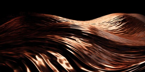 The surface ripples with the energy of molten copper and molasses, creating a dynamic and ever-changing visual experience.