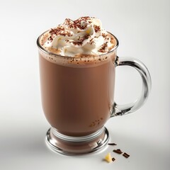 Hot Chocolate on transparent background. Kakao.
