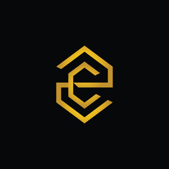 ZC or CZ Hexagonal Logo - obrazy, fototapety, plakaty