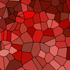 abstract vector stained-glass mosaic background - red