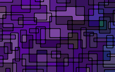abstract vector stained-glass mosaic background - purple and violet