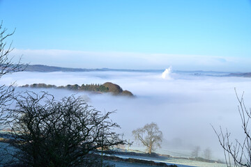 Cloud inversion at Darley Moor, Derbyshire, UK