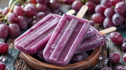 National Grape Popsicle Day. Frozen grape juice on a stick.