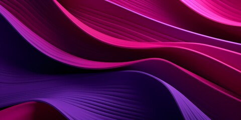 Bold purple and pink gradients merging in a vibrant 3D wave formation.