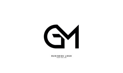 GM, MG, G, M, Abstract Letters Logo Monogram