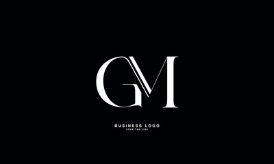 GM, MG, G, M, Abstract Letters Logo Monogram