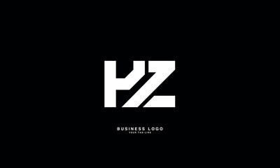 HZ, ZH, H, Z, Abstract Letters Logo Monogram